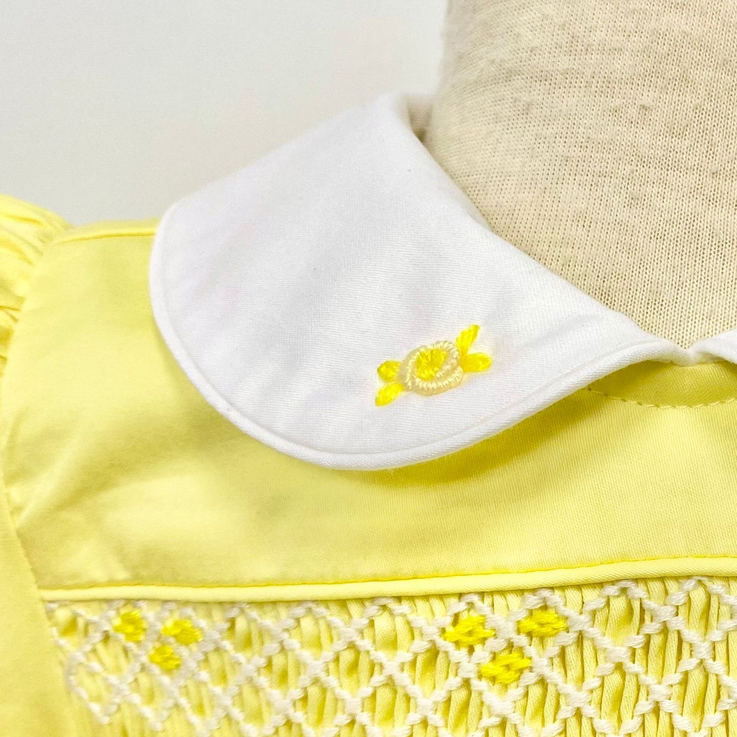 Yellow smock dress