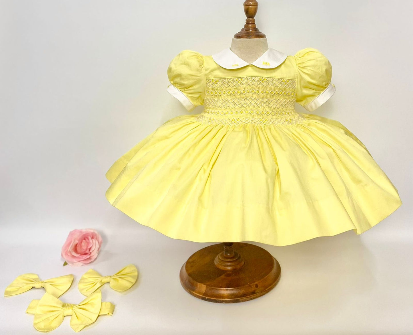 Yellow smock dress