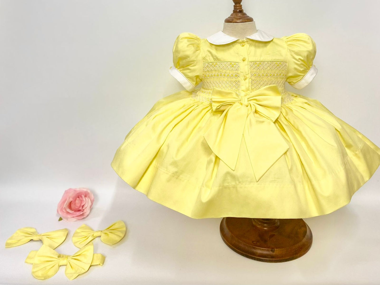 Yellow smock dress